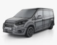 Ford Transit Connect 2016 3d model wire render