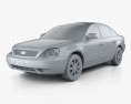 Ford Five Hundred 2007 Modèle 3d clay render