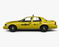 Ford Crown Victoria New York Taxi 2011 Modelo 3D vista lateral