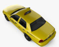 Ford Crown Victoria New York Taxi 2011 3d model top view