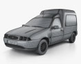 Ford Courier Van UK 1999 3d model wire render