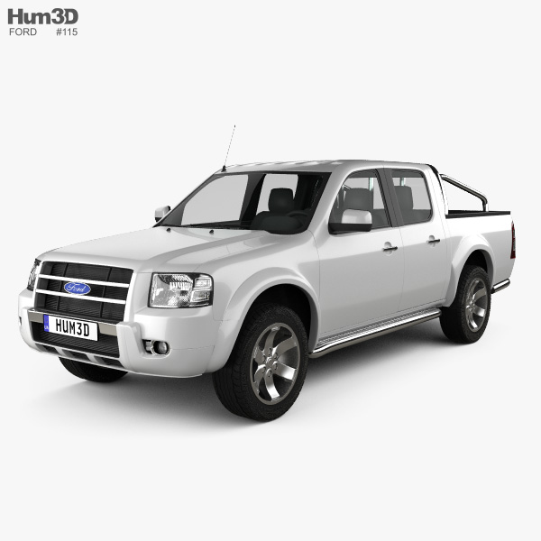 Ford Ranger ダブルキャブ 2003 3Dモデル