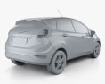 Ford Fiesta Zetec 5-door hatchback 2012 3d model
