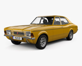 Ford Cortina TC Mark III sedan 1970 3D model