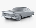 Ford Crown Victoria 1955 3d model clay render