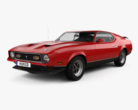 3D model of Ford Mustang Mach 1 1971