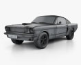 Ford Mustang Fastback 1965 Modelo 3D wire render