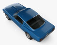 Ford Mustang Fastback 1965 3D模型 顶视图
