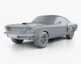 Ford Mustang Fastback 1965 3d model clay render