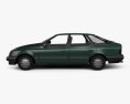 Ford Scorpio hatchback 1991 3d model side view