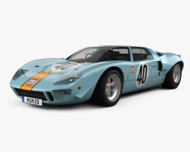 3D model of Ford GT40 1968