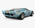 Ford GT40 1968 3Dモデル 後ろ姿