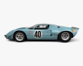 Ford GT40 1968 3d model side view