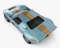 Ford GT40 1968 3D 모델  top view