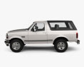 Ford Bronco 1996 3d model side view