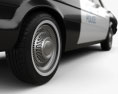 Ford Galaxie 500 Polícia 1966 Modelo 3d