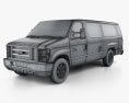Ford E-Series Carrinha de Passageiros 2011 Modelo 3d wire render