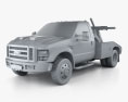 Ford Super Duty F-550 Tow Truck with HQ interior 2007 3d model clay render
