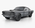 Ford Mustang Fastback with HQ interior 1965 3d model wire render