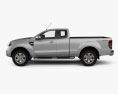 Ford Ranger Super Cab 2014 3Dモデル side view