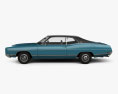 Ford Galaxie 500 fastback 1969 3d model side view