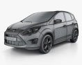 Ford C-MAX 2014 3Dモデル wire render