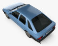 Ford Sierra hatchback 5 porte 1984 Modello 3D vista dall'alto