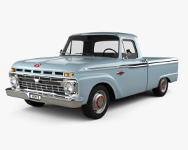 3D model of Ford F-100 1966