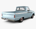 Ford F-100 1966 3D 모델  back view