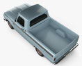 Ford F-100 1966 3d model top view