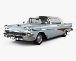 Ford Fairlane 500 Sunliner 1958 3D model