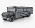 Ford B-700 Thomas Conventional Autobús Escolar 1984 Modelo 3D wire render