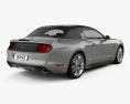 Ford Mustang convertible 2018 3d model back view