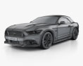 Ford Mustang convertible 2018 3d model wire render