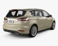 Ford S-Max 2017 3D 모델  back view