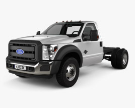 3D model of Ford F-550 Regular Cab Chassis 2014