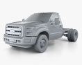 Ford F-550 Regular Cab Chassis 2014 3D модель clay render
