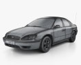 Ford Taurus 2007 3d model wire render