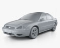 Ford Taurus 2007 3D模型 clay render