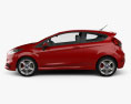 Ford Fiesta ST 3-door 2016 3d model side view