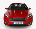 Ford Focus turnier 2017 3d model front view
