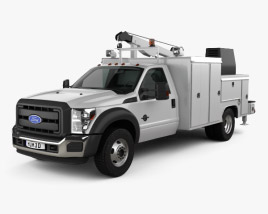 Ford F-550 Service Truck 2015 Modello 3D