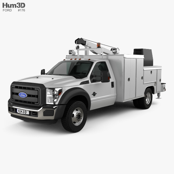 Ford F-550 Service Truck 2015 3D 모델 