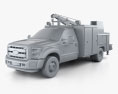 Ford F-550 Service Truck 2015 Modello 3D clay render