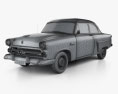 Ford Mainline (70A) Tudor 세단 1952 3D 모델  wire render