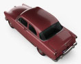 Ford Mainline (70A) Tudor 세단 1952 3D 모델  top view