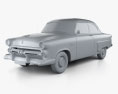 Ford Mainline (70A) Tudor 세단 1952 3D 모델  clay render
