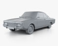 Ford Taunus (P7) 20M Coupe 1968 3d model clay render
