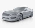 Ford Mustang (Mk6) Shelby GT350R 2019 3Dモデル clay render