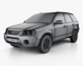 Ford Territory (SY) 2009 Modelo 3d wire render